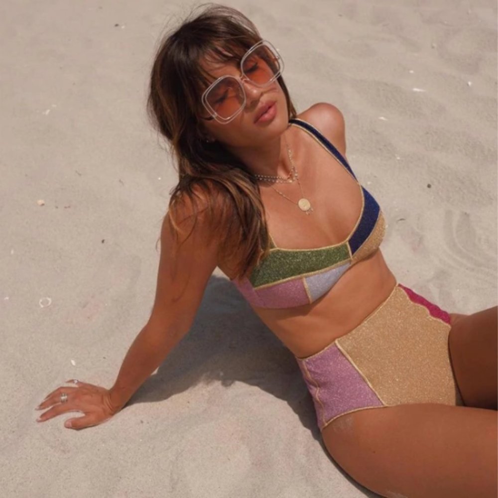 HARRIET HIGH WAIST PATCHWORK BIKINI
